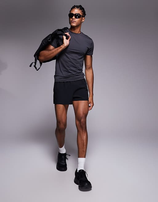 4505 Icon Muscle Fit Training T-shirt With Quick Dry In Charcoal