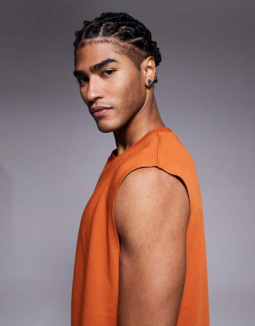 4505 Icon Oversized Cotton Pump Training Tank With Quick Dry Finish In Terracotta