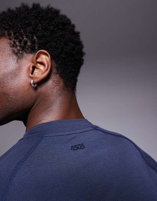4505 Icon Performance Jersey Oversized Boxy Training T-shirt In Midnight Navy