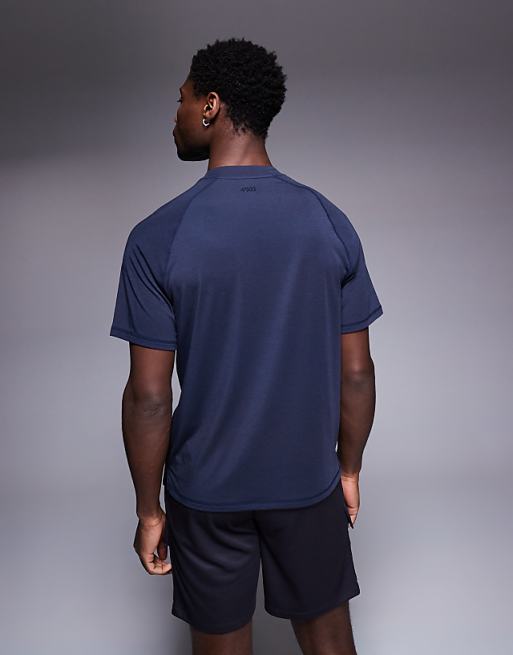 4505 Icon Performance Jersey Oversized Boxy Training T-shirt In Midnight Navy