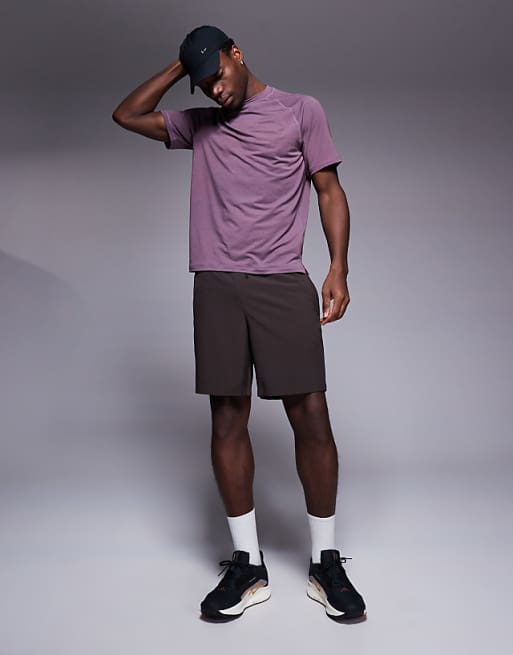 4505 Icon Performance Jersey Oversized Boxy Training T-shirt In Grape