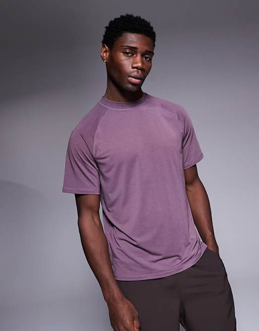 4505 Icon performance jersey oversized boxy training t-shirt in grape