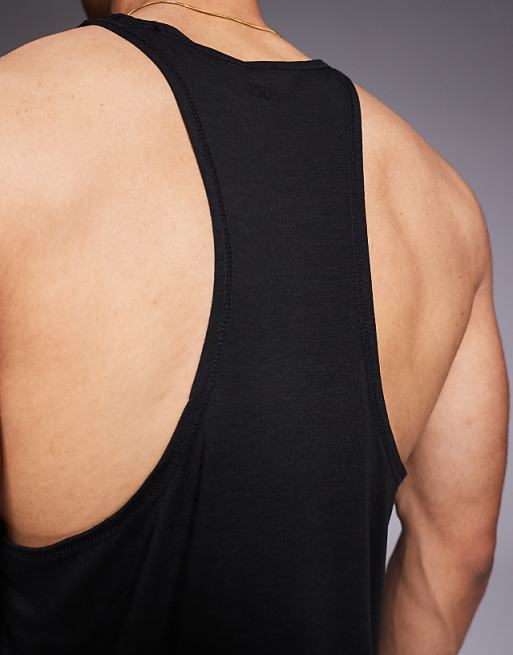 4505 Icon Performance Jersey Quick Dry Stringer Vest In Black