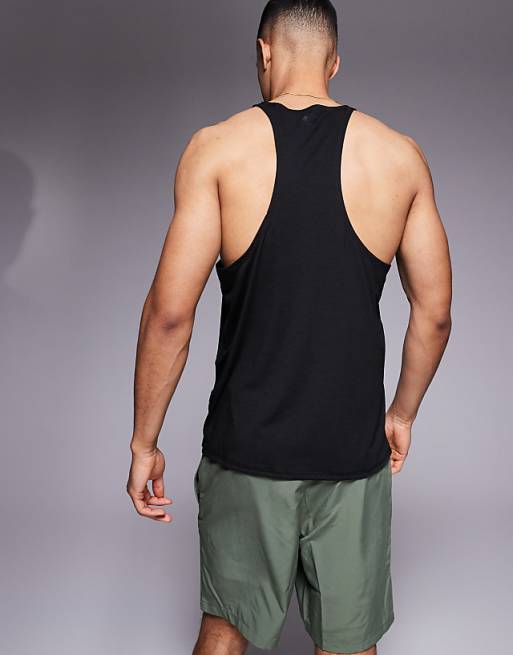 4505 Icon Performance Jersey Quick Dry Stringer Vest In Black