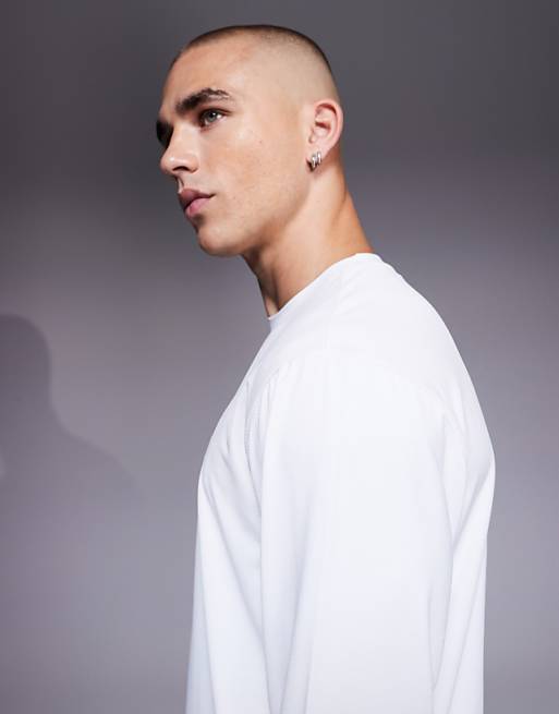 4505 Icon Quick Dry Mesh Long Sleeve Training T-shirt In White