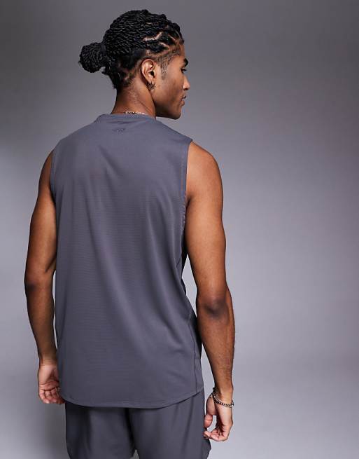 4505 Icon Quick Dry Mesh Training Tank 2 Pack In Graphite And White