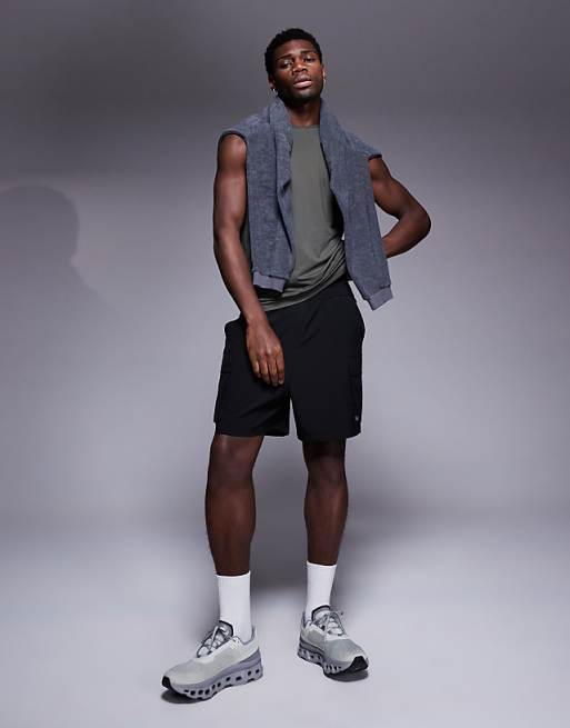 4505 Icon Quick Dry Mesh Training Tank In Dark Green