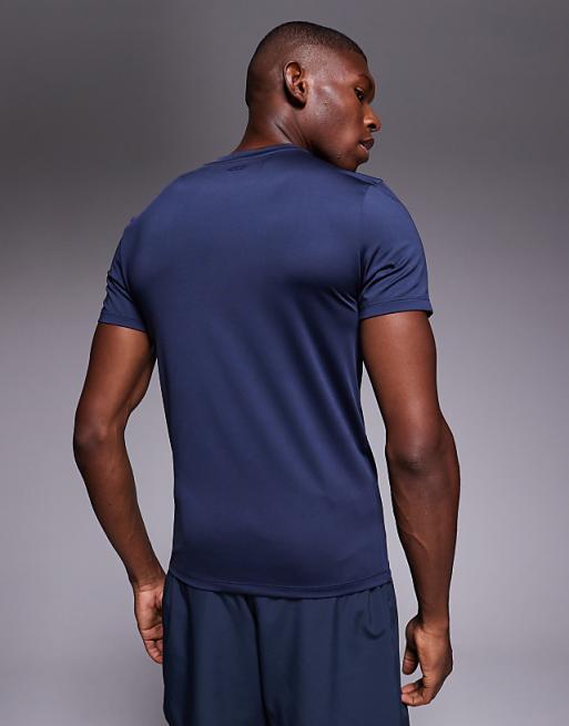 4505 Icon Quick Dry Muscle Fit Training T-shirt In Deep Navy