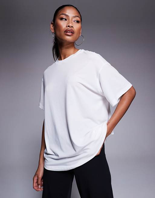 4505 Icon quick dry performance oversized t-shirt in white