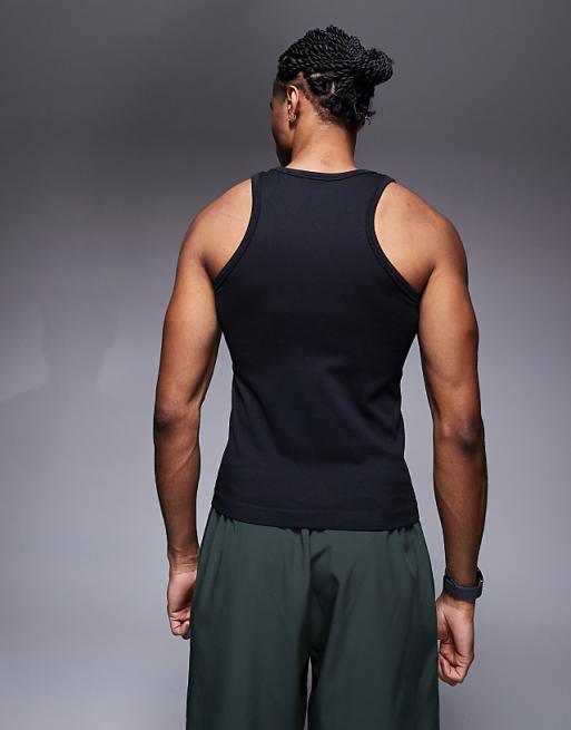 4505 Icon Seamless Rib Slim Fit Vest In Black