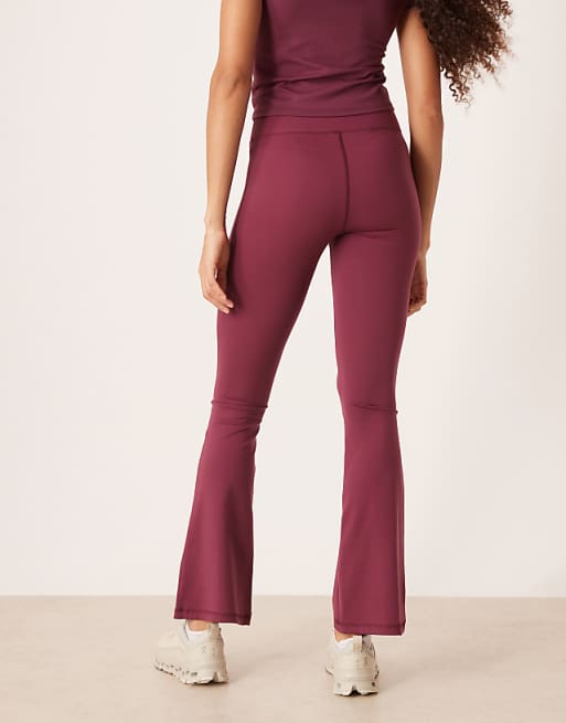 4505 Icon Soft Touch High Waist Slim Kick Yoga Legging In Mulberry