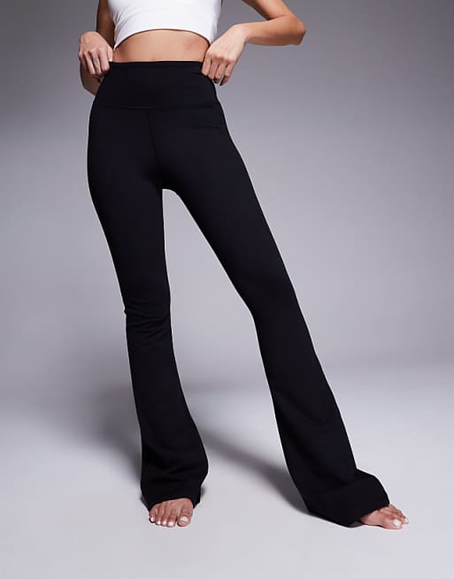 4505 Icon soft touch high waist slim kick yoga legging in black