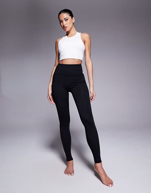 4505 Icon soft touch minimal seam yoga legging in black