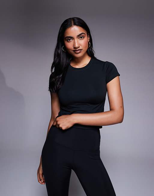 4505 Icon soft touch studio baby t-shirt in black