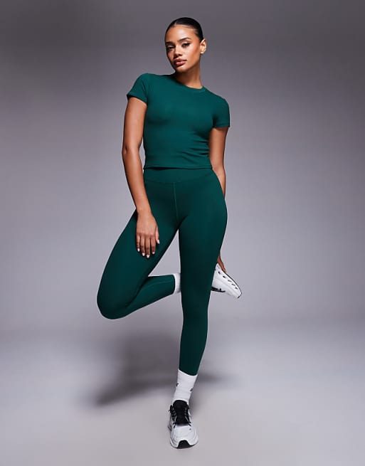 4505 Icon Soft Touch Studio Baby T-shirt In Charcoal Green