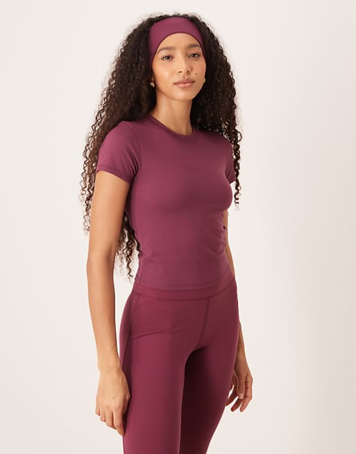 4505 Icon soft touch studio baby t-shirt in mulberry