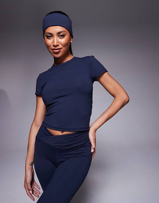 4505 Icon Soft Touch Yoga Co-ord In Midnight Navy