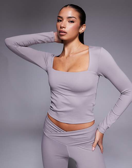 4505 Icon Soft Touch Yoga Set In Mink