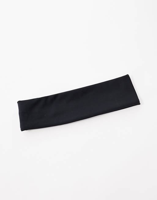 4505 Icon Soft Touch Yoga Wide Headband In Black