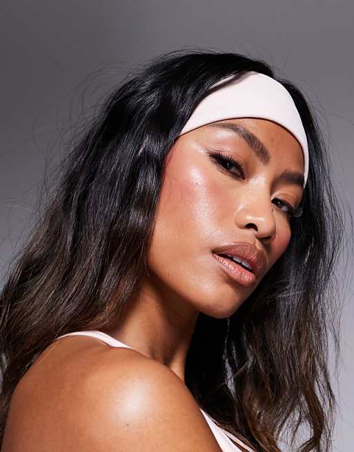 4505 Icon soft touch yoga wide headband in pearl blush