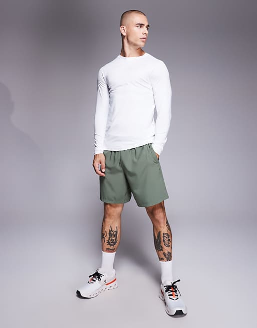 4505 Icon Training Long Sleeve Muscle Fit Base Layer In White