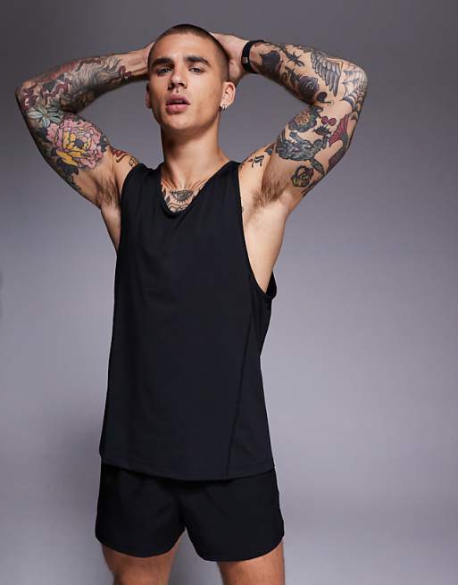 4505 Icon training vest with racer back in black