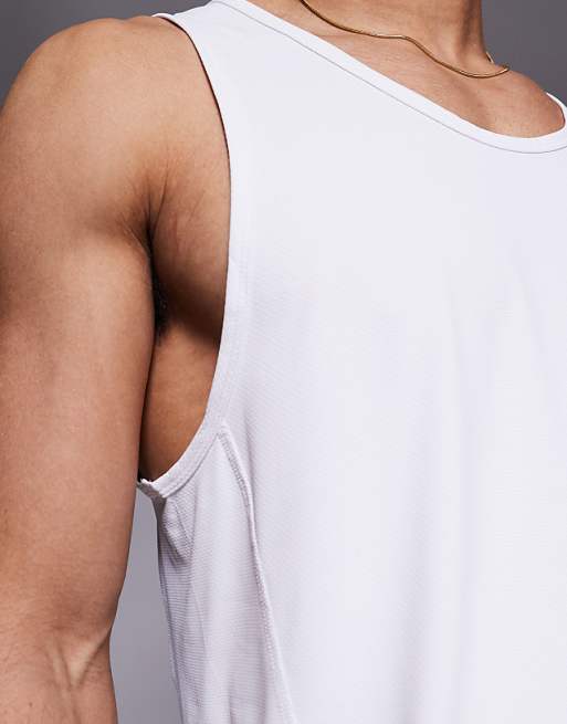 4505 Icon Training Vest With Racer Back In White