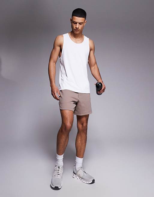 4505 Icon Training Vest With Racer Back In White