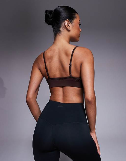 4505 Intimate Seamless Active Light Support Sports Bra In French Roast