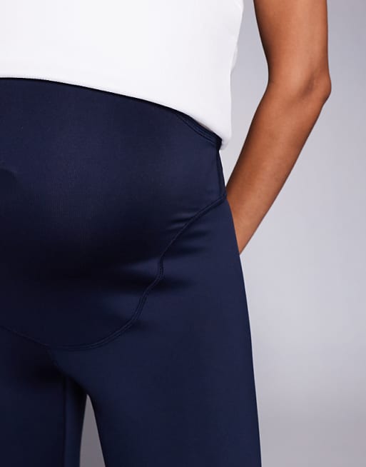 4505 Maternity Icon Active Bum Sculpt High Waist Gym Legging With Inner Pocket In Deep Navy