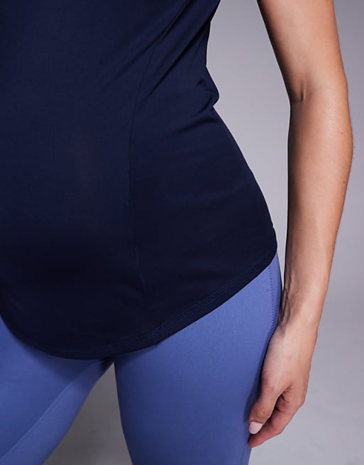 4505 Maternity Icon Active Quick Dry Performance T-shirt In Deep Navy