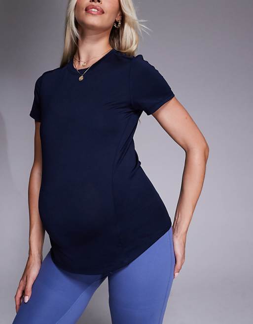 4505 Maternity Icon active quick dry performance t-shirt in deep navy