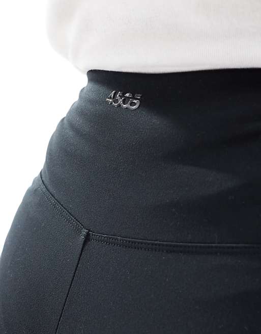 4505 Maternity Icon Soft Touch High Waist Wide Leg Dance Pant In Black