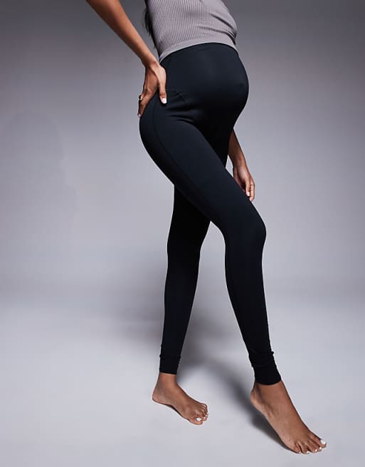4505 Maternity Icon soft touch high waist yoga legging in black