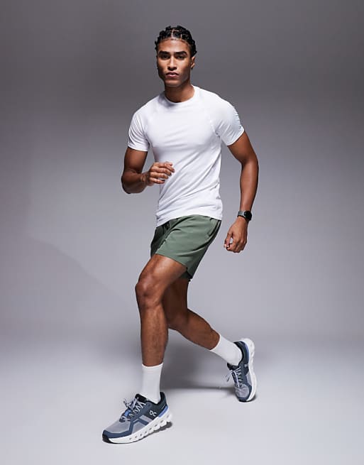 4505 Muscle Fit Seam Detail Quick Dry Base Layer In White