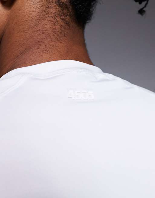 4505 Muscle Fit Seam Detail Quick Dry Base Layer In White