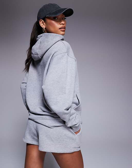 4505 Quick Dry Heavyweight Training Hoodie In Grey Marl
