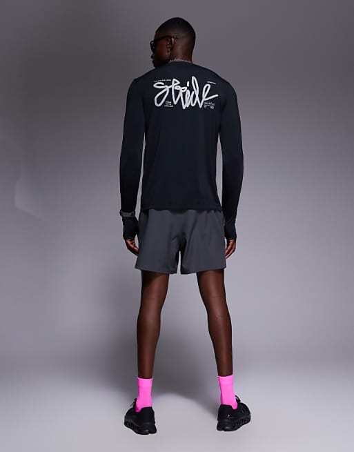 4505 Quick Dry Performance Mesh Back Print Long Sleeve In Black