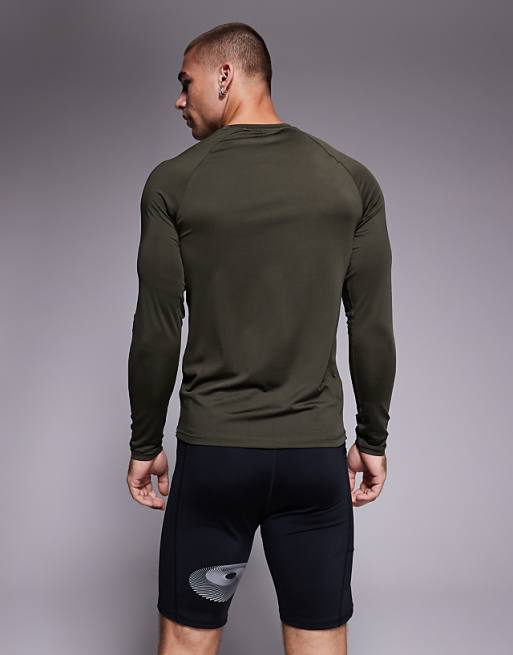 4505 Running Base Layer Graphic Legging Shorts With Phone Pocket In Black