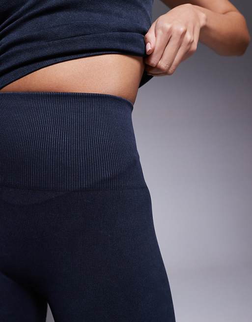 4505 Seamless 5 Inch High Waist Legging Shorts In Washed Black