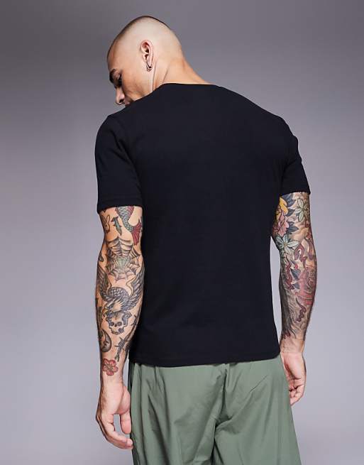 4505 Shrunken Fit Cotton Training Baby Tee With Quick Dry Finish In Black