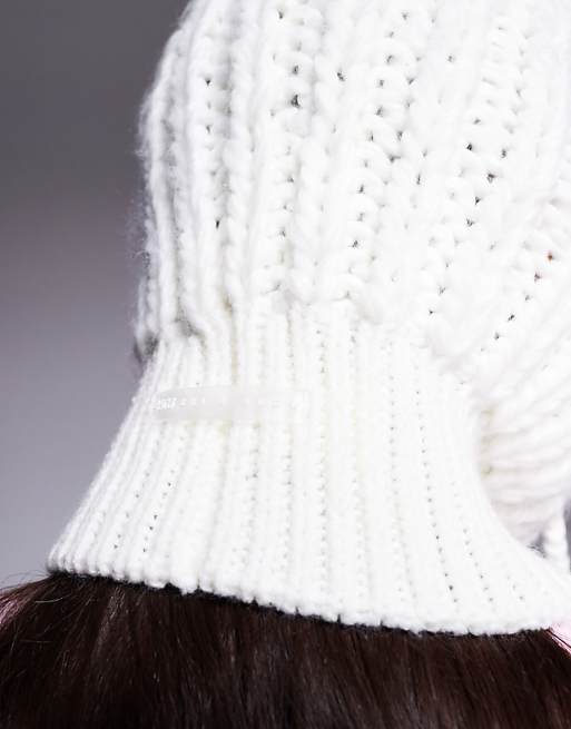 4505 Ski Knitted Fluffy Balaclava In Cream