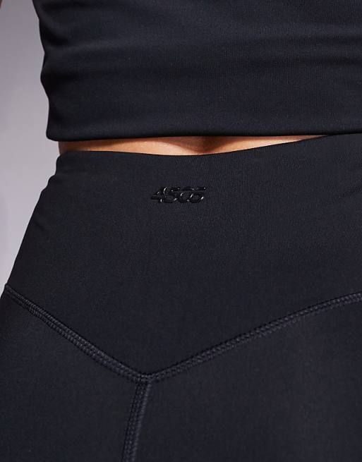 4505 Tall Icon Soft Touch Wrap Waist Yoga Legging In Black