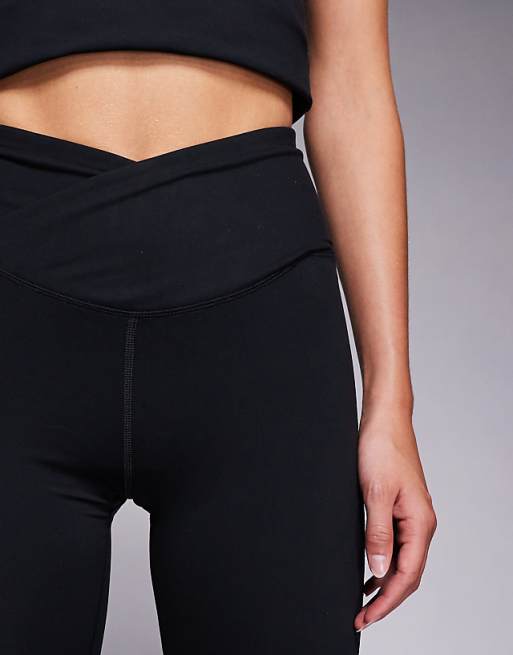 4505 Tall Icon Soft Touch Wrap Waist Yoga Legging In Black