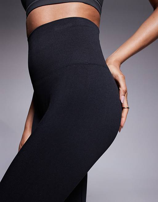 4505 Tall Smooth Seamless High Waist Gym Legging In Black