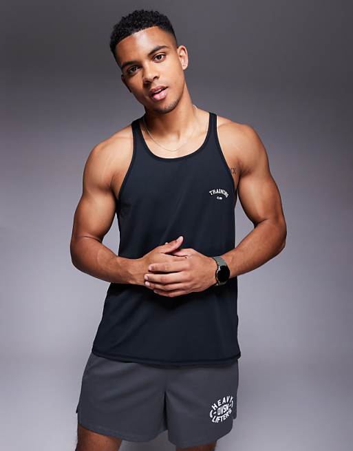 4505 Training Club Mesh Stringer Vest In Black
