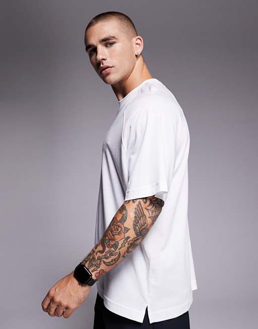 4505 Yoga Lightweight Quick Dry Performance Oversized T-shirt In White
