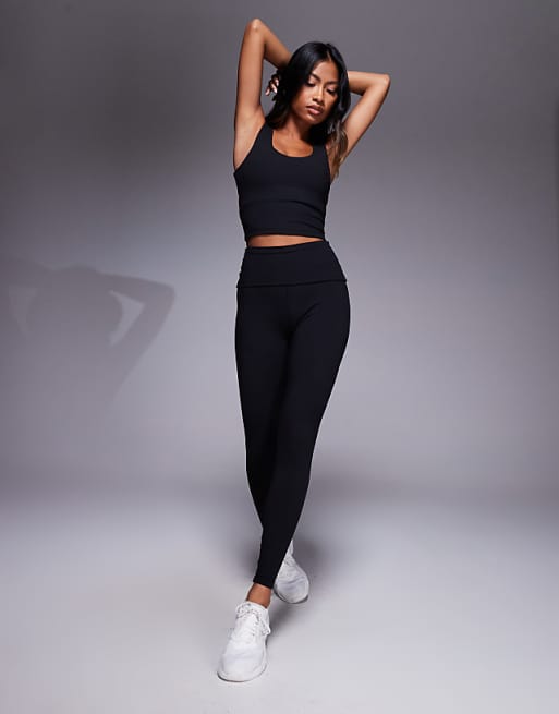 4505 Yoga soft touch co-ord in black
