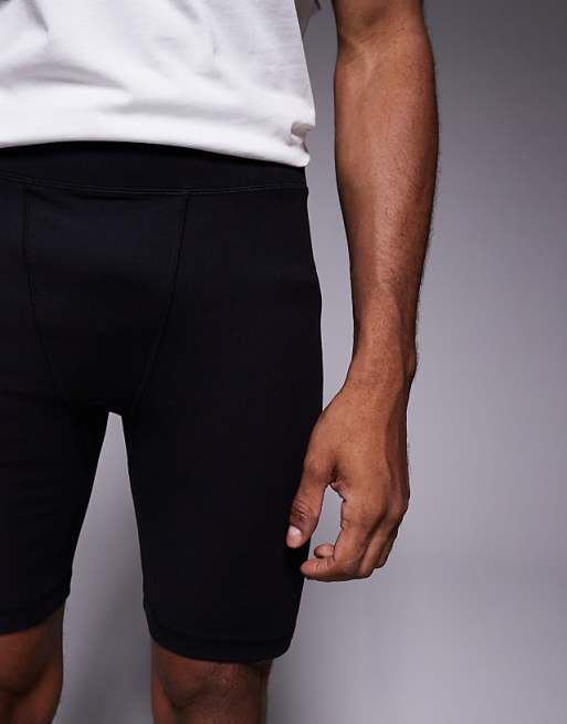 4505 Yoga Soft Touch Training Half Tight With Drawstring Waist In Black