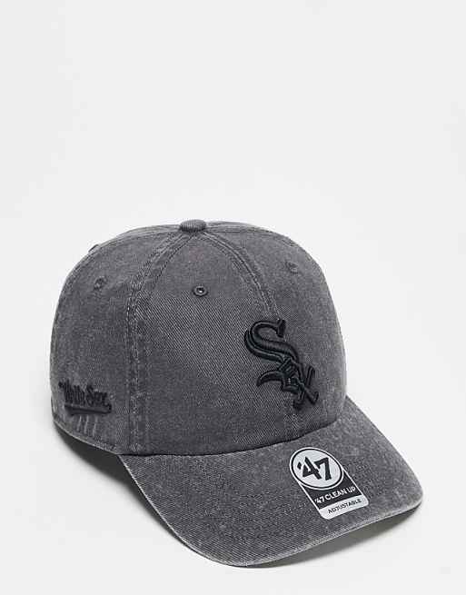 47 Brand Boston Red Sox clean up cap in washed grey denim